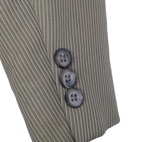 men's claiborne modal blend striped suit - Picture 3 of 10